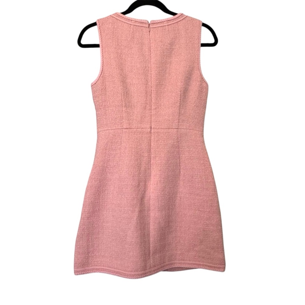 J. Crew Sophia Sleeveless Tweed Mini Dress Pink - Picture 3 of 6